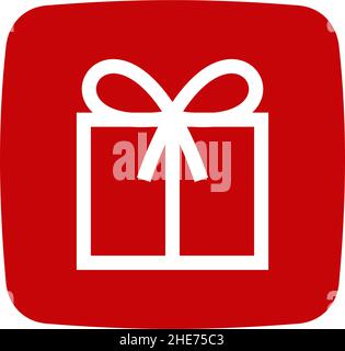 Confezione regalo online app TECH Vector logo design Illustrazione Vettoriale