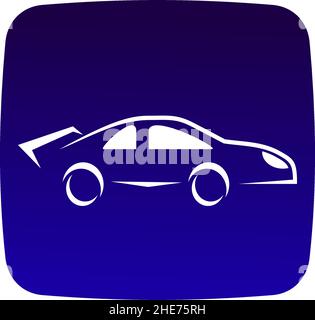 Logo vettoriale app showroom per rivenditori di auto online Illustrazione Vettoriale