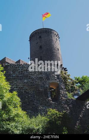 Godesburg Ruine, Bad Godesberg, NRW, Deutschland, Europa | rovine di Godesburg, Bad Godesberg, Renania settentrionale-Vestfalia, Germania, Europa Foto Stock