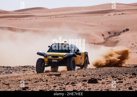 220 Han Wei (chn), ma li (chn), Hanwei Motorsport Team, SMG HW2021, Auto FIA T1/T2, Azione durante la tappa 7 del Dakar Rally 2022 tra Riyadh e al Dawadiscio, il 9th 2022 gennaio ad al Dawadiscio, Arabia Saudita - Foto: Florent Gooden/DPPI/LiveMedia Foto Stock