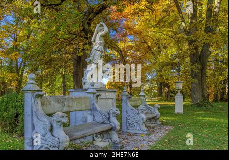 Schacky Park a Diessen am Ammersee, Baviera, Germania Foto Stock