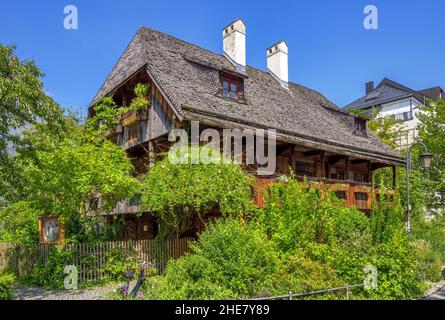 Ostello storico, Preysingstrasse, Monaco, Baviera, Germania Foto Stock