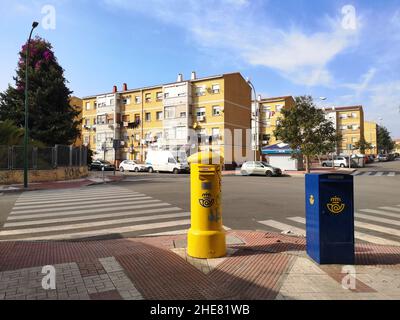 Portada alta, quartiere povero di Malaga, Andalusia, Spagna Foto Stock