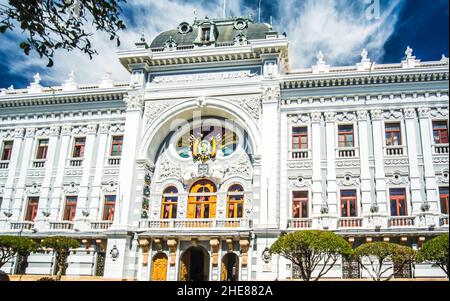 Palazzo del Governo di Chuquiasca, Sucre, Bolivia Foto Stock