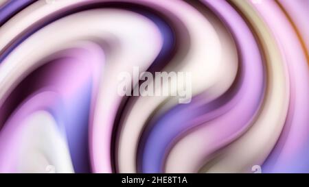 Sfondo viola astratto creativo con gradiente astratto liquido linee intrecciate brillanti, loop senza cuciture. Strisce ondulate colorate a impulsi. Foto Stock