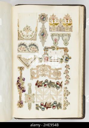 Esempio di libro di ricamo (possibilmente la Svizzera), 1900–10 Foto Stock