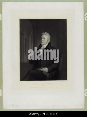 Samuel Taylor Coleridge, 42 anni - dipinto da Washington Allston ; inciso da Samuel Cousins, A.R.A. Foto Stock