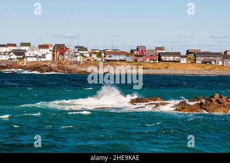 La storica costa di Bonavista, la Penisola di Bonavista, Terranova, Canada. Foto Stock