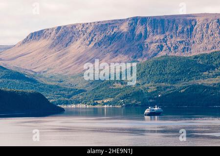 Gros Morne National Park, Wild Cove su Bonne Bay, Terranova, Canada. Foto Stock