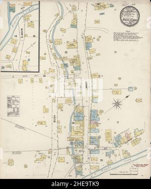 Sanborn Fire Insurance Map from Angels Camp, Calaveras County, California. Foto Stock