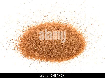 Zucchero di cocco fiore isolato su sfondo bianco Foto Stock
