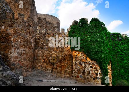 Vista panoramica del Castello di Consuegra Segovia. Foto Stock