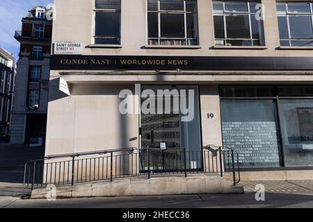 Condé Nast Publications at Vogue House, 1 Hanover Square, Mayfair, Londra, Inghilterra, REGNO UNITO Foto Stock