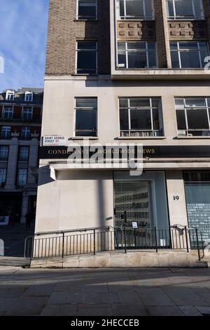 Condé Nast Publications at Vogue House, 1 Hanover Square, Mayfair, Londra, Inghilterra, REGNO UNITO Foto Stock