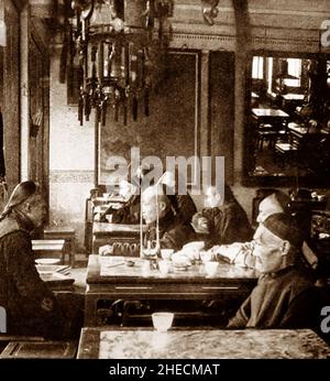 Tea House, Nanking Road, Shanghai, Cina, inizio 1900s Foto Stock