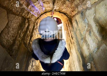 Francia, Cote d'Or, Digione, zona dichiarata Patrimonio Mondiale dell'Umanità dall'UNESCO, Darcy Reservoir costruito nel 1840 da Henry Darcy che è ora utilizzato per innaffiare le parti erbose delle piste del tram Foto Stock