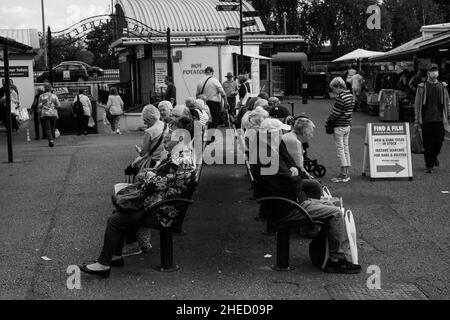 Bury Market Lancashire Regno Unito. Foto Stock