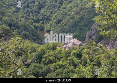 Francia, Tarn, Tanus, valle del Viaur, la cappella di Las Planques Foto Stock