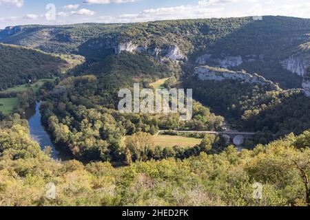 Francia, Tarn et Garonne , Saint Antonin Noble Val Foto Stock