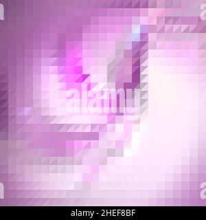 Sfondo triangolare pastello. Illustrazione geometrica vettoriale. Pubblicità simulata. Modello per presentazione. eps 10 Foto Stock