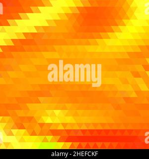 sfondo triangoli arancione e giallo Foto Stock