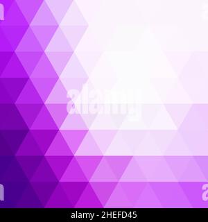 Sfondo poly basso astratto di triangoli in colori violetti Foto Stock
