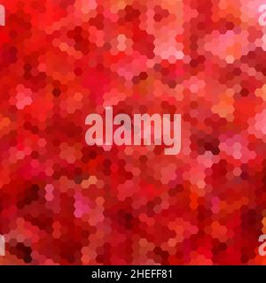 sfondo geometrico astratto vettoriale esagonale rosso. layout per presentazione Foto Stock