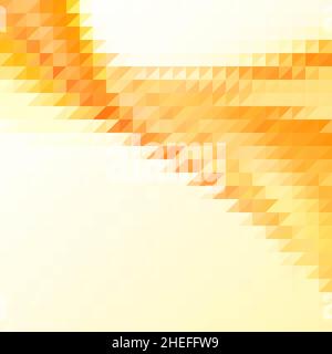 sfondo triangoli giallo e arancione Foto Stock