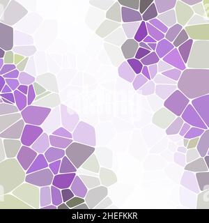 sfondo astratto costituito da forme geometriche rosa, viola, illustrazione Foto Stock