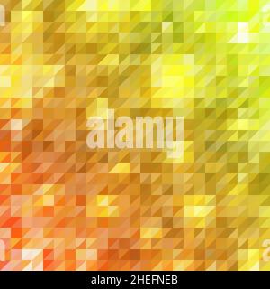 sfondo triangolare giallo. sfondo vettoriale astratto Foto Stock