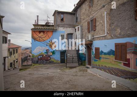 Milano, Italia. 5th Jan 2022. La Tuscia e l'alta Tuscia di Viterbo, l'antica terra degli Etruschi (Credit Image: © Carlo Vergani/Pacific Press via ZUMA Press Wire) Foto Stock