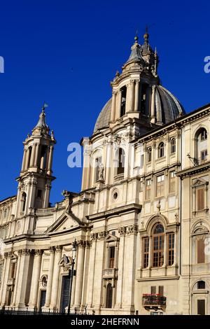 Chiesa di Sant Agnese in Agone in Piazza Navona a Roma Foto Stock