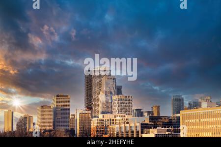 Upscale Eglinton e Forest Hill area residenziale ambita da medio e di classe superiore famiglie così come gli sviluppatori di Ontario Foto Stock