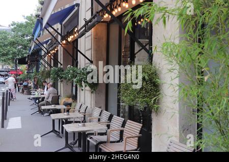 Cafe a Parigi, Francia Foto Stock