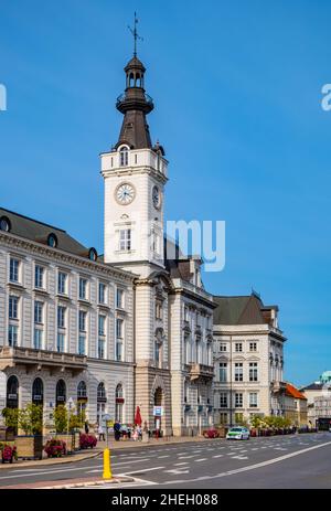 Varsavia, Polonia - 19 settembre 2020: Palazzo storico Palac Jablonowskich Jablonowski ora sede di Citibank in via Senatorska a Srodmiescie Foto Stock