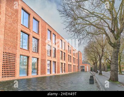 L'edificio Dorothy Garrod all'università di Newnham, un'università esclusivamente femminile, all'università di Cambridge, Inghilterra. Foto Stock