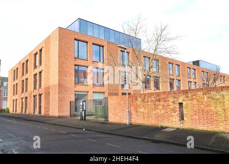 L'edificio Dorothy Garrod all'università di Newnham, un'università esclusivamente femminile, all'università di Cambridge, Inghilterra. Foto Stock