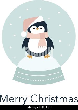 Illustrazione vettoriale dell'icona del pinguino cartoon su sfondo bianco. Illustrazione Vettoriale