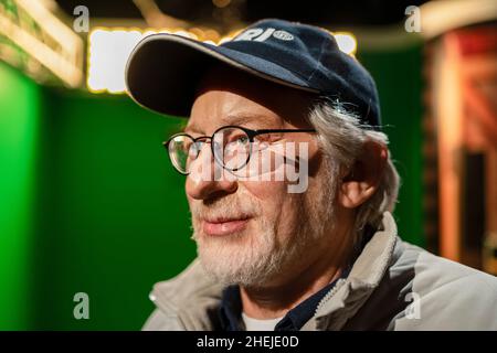 Steven Spielberg ritratto in cera al Madame Tussauds di Istanbul. Steven Spielberg è un regista, produttore e sceneggiatore americano. Foto Stock