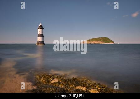 Trwyn Du faro Foto Stock