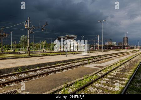 Stazione ferroviaria di Lubiana, Slovenia. Foto Stock