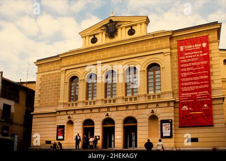 Ingresso frontale del Teatro Rojas a Toledo Spagna Europe Foto Stock