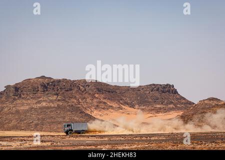 542 Baumann Michael (ger), Beier Philipp (ger), Raschendorfer Lukas (ger), Team Audi Sport, Man TGA 11, T5 FIA Camion, in azione durante la tappa 9 del Dakar Rally 2022 intorno a Wadi ad Dawasir, il 11th 2022 gennaio a Wadi ad Dawasir, Arabia Saudita - Foto Frédéric le Floch / DPPI Foto Stock