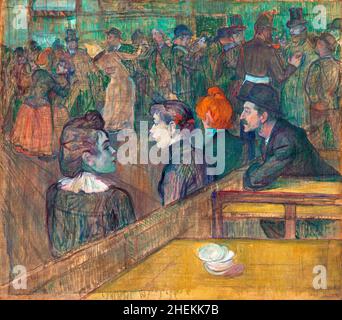 Moulin de la Galette di Henri de Toulouse-Lautrec (1864-1901), olio su tela, 1889 Foto Stock