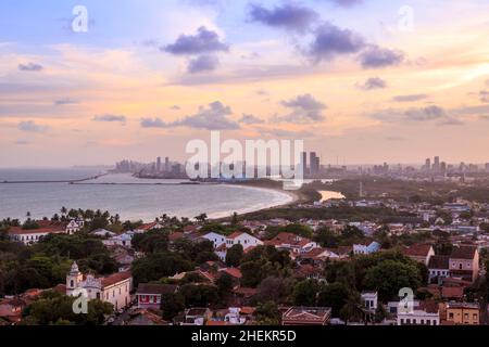 La città coloniale di Olinda in PE, Brasile. Foto Stock