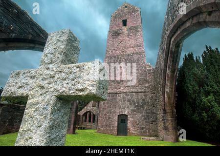 Muthill Vecchia Chiesa e Torre. Scozia. U.K. Foto Stock