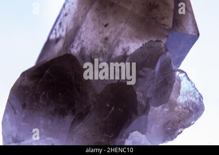 Primo piano di Black Smoke Quartz Crystal. Foto di alta qualità Foto Stock