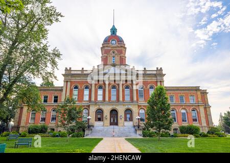 Goshen, Indiana, USA - 21 agosto 2021: Il tribunale della contea di Elkhart Foto Stock