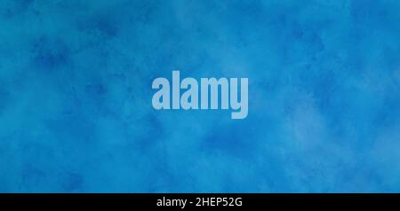 Abstract blu sullo sfondo ad acquerello Foto Stock