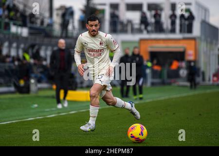 Alessandro Florenzi di Milano durante il Venezia FC vs AC Milan, partita di calcio italiana a Venezia, Italia, gennaio 09 2022 Foto Stock